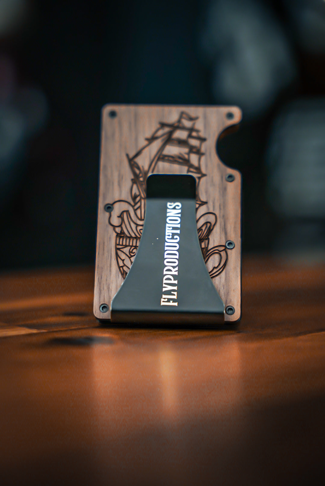 Wooden Cup of coffee Wallet